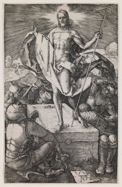 Ylösnousemus sarjasta "The Engraved Passion" tekijältä Albrecht Dürer