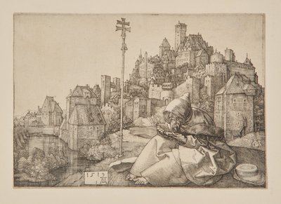 Pyhä Antonius lukemassa tekijältä Albrecht Dürer