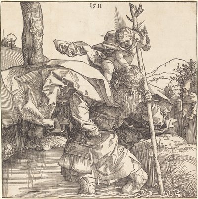 Pyhä Christopher tekijältä Albrecht Dürer