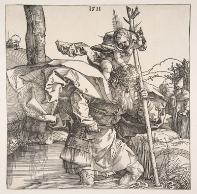 Pyhä Kristofer, 1511. tekijältä Albrecht Dürer