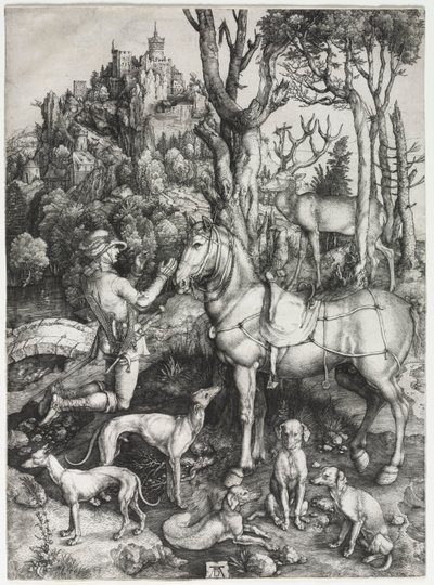 Pyhä Eustace tekijältä Albrecht Dürer
