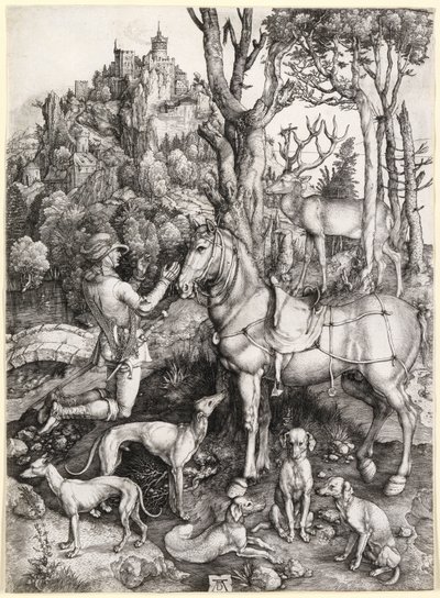 Saint Eustace tekijältä Albrecht Dürer