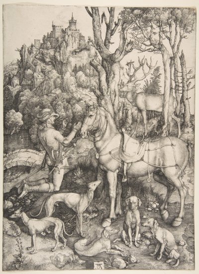 Saint Eustace, n. 1501. tekijältä Albrecht Dürer