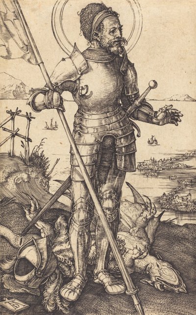 Sant Jordi dempeus, c. 15071508. finlandès tekijältä Albrecht Dürer