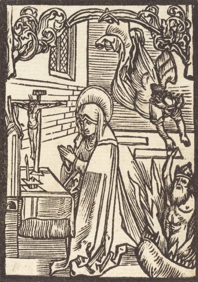 Pyhä Odilia, n. 1500 tekijältä Albrecht Dürer
