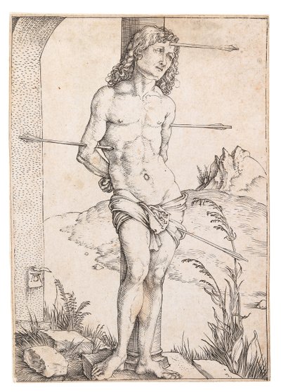 Pyhä Sebastian pylväässä, n. 1500. tekijältä Albrecht Dürer