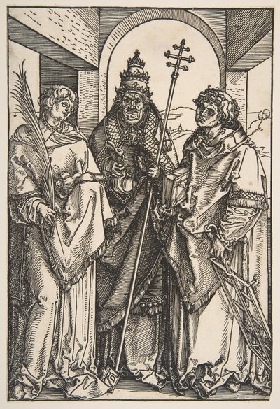 Pyhä Stefanus, Saint Sixtus ja Saint Lawrence.n.d. tekijältä Albrecht Dürer