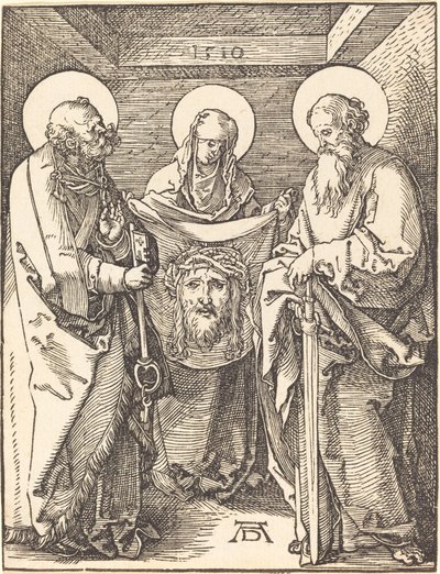 Pyhä Veronica pyhien Pietarin ja Paavalin välissä tekijältä Albrecht Dürer