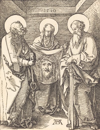 Pyhä Veronica pyhien Pietarin ja Paavalin välillä, 1509. tekijältä Albrecht Dürer