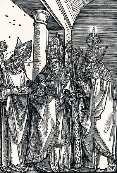 Pyhät Nikolaus, Ulrich ja Erasmus, 1508 1906. tekijältä Albrecht Dürer