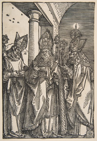 Pyhät Nikolaus, Ulrich ja Erasmus.n.d. tekijältä Albrecht Dürer