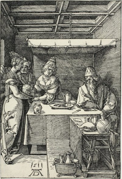 Salome esittelee Johannes Kastajan pään Herodiakselle tekijältä Albrecht Dürer