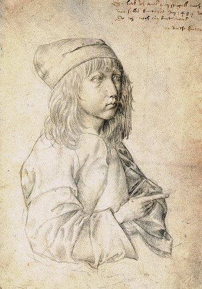 Omakuva kolmetoista-vuotiaana tekijältä Albrecht Dürer