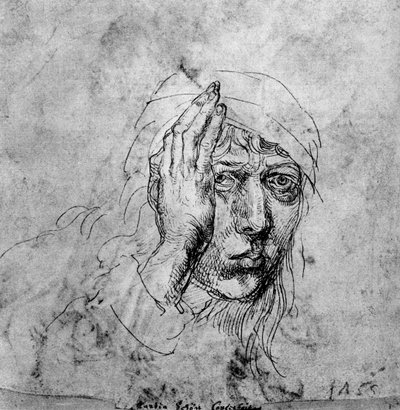 Omakuva siteellä, 1492, 1936 tekijältä Albrecht Dürer