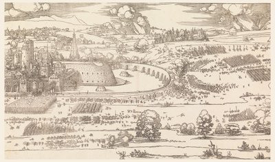 Kaupungin piiritys (osa 1) tekijältä Albrecht Dürer