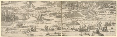 Linnoituksen piiritys. tekijältä Albrecht Dürer