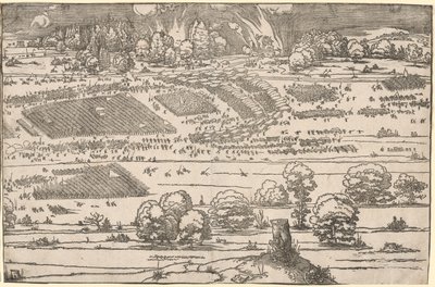 Linnoituksen piiritys: vasen osa tekijältä Albrecht Dürer
