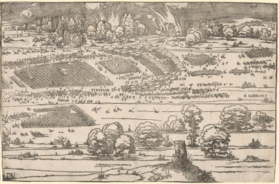 Linnoituksen piiritys: vasen osa. tekijältä Albrecht Dürer