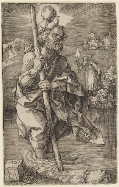 Pyhä Kristoforos tekijältä Albrecht Dürer