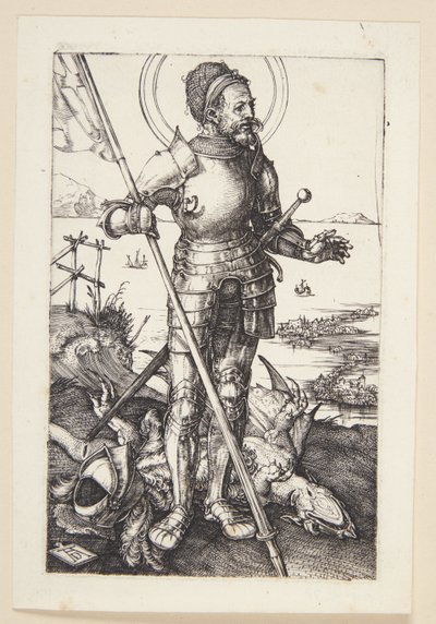 St. Georg kävellen tekijältä Albrecht Dürer