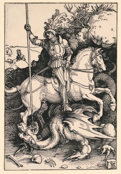 St. George tappaa Dr tekijältä Albrecht Dürer