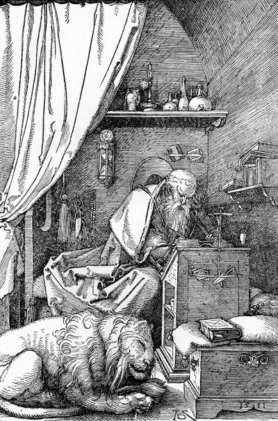 Pyhä Hieronymus sellissään, 1511, 1906 tekijältä Albrecht Dürer