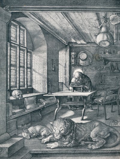 Pyhä Hieronymus tutkimuksessaan, 1514 1906 tekijältä Albrecht Dürer