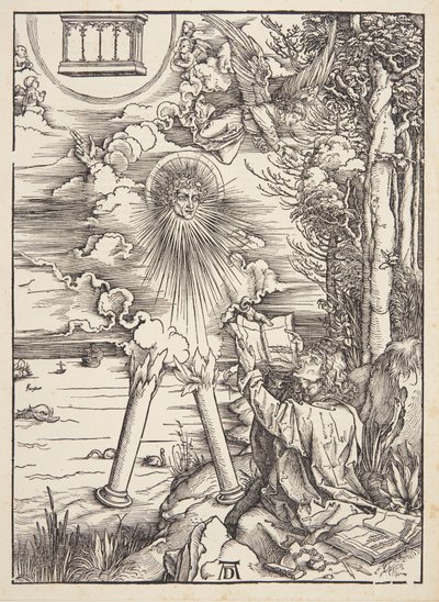 Pyhä Johannes syö kirjan tekijältä Albrecht Dürer
