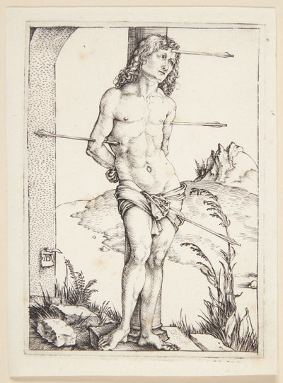 Pyhä Sebastian pylväässä tekijältä Albrecht Dürer