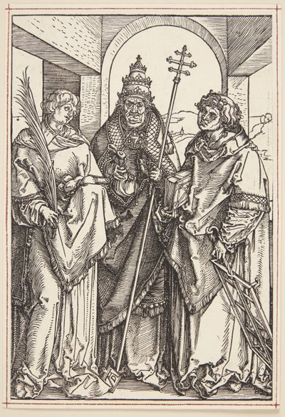 Sts. Lawrence, Sixtus ja Stephen tekijältä Albrecht Dürer