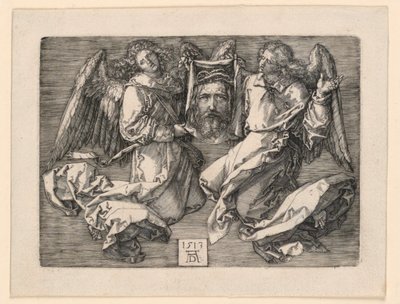 Sudarium Esittelee Two Angels tekijältä Albrecht Dürer