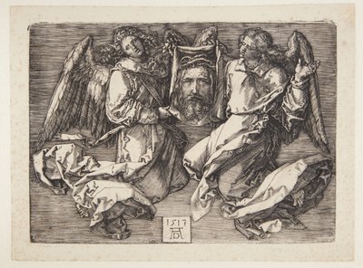 Sudarium esittelee kaksi enkeliä tekijältä Albrecht Dürer