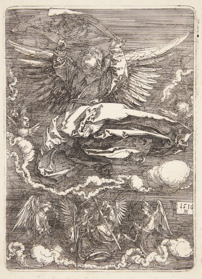 Enkelin levittämä sudarium tekijältä Albrecht Dürer