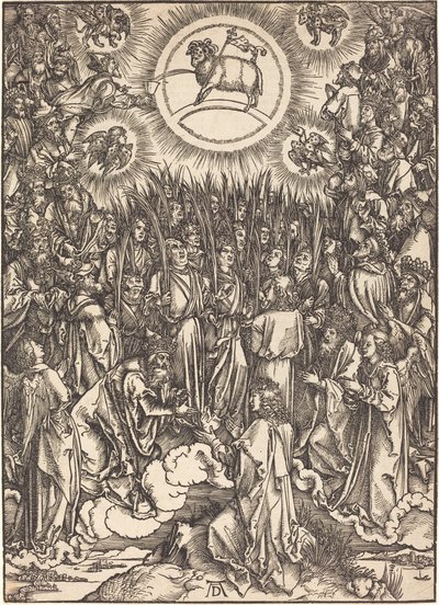 Karitsan palvonta tekijältä Albrecht Dürer