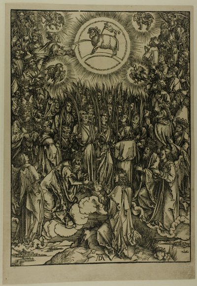 Karitsan palvonta - Valittujen hymni, Apokalypsista tekijältä Albrecht Dürer