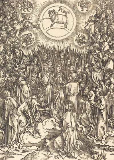 Karitsan palvonta, 1498. tekijältä Albrecht Dürer