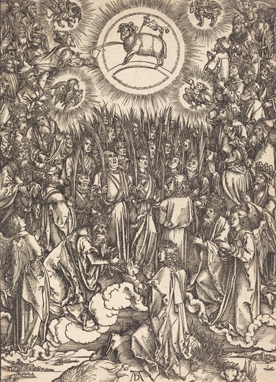 Karitsan palvonta, luultavasti n. 14961498. tekijältä Albrecht Dürer