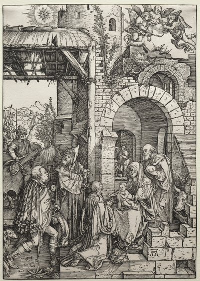 Maagien palvonta tekijältä Albrecht Dürer