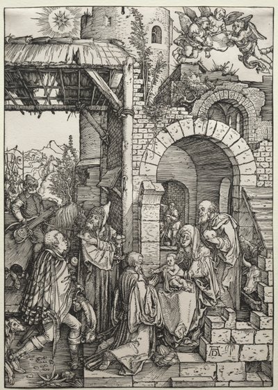 The Adoration of the Magi, n. 1501-1503. tekijältä Albrecht Dürer