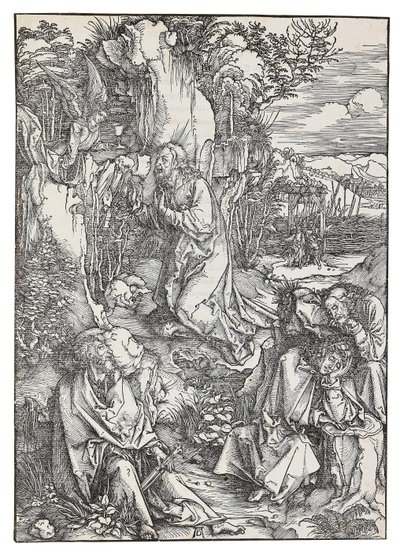 Agony in the Garden, sarjasta Suuri intohimo, c. 1496. tekijältä Albrecht Dürer