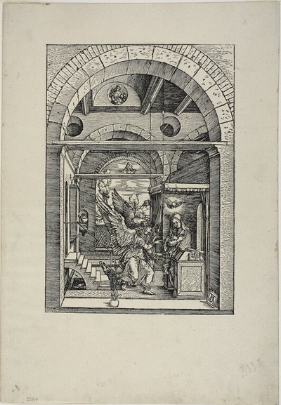 Marian ilmestys, Neitsyt Marian elämästä -teoksesta tekijältä Albrecht Dürer