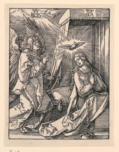 Annunciation, Pikku Passion -sarjasta tekijältä Albrecht Dürer