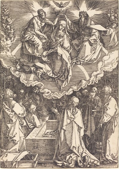 Neitsyen taivaaseenasto ja kruunajaiset tekijältä Albrecht Dürer