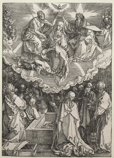 Neitsyen taivaaseenasto ja kruunajaiset tekijältä Albrecht Dürer
