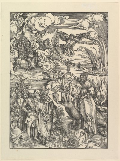 Babylonian huora, The Apocalypse. Faksi.n.d. tekijältä Albrecht Dürer