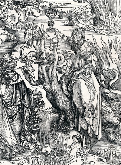 Babylonin huora, 1498, 1906 tekijältä Albrecht Dürer