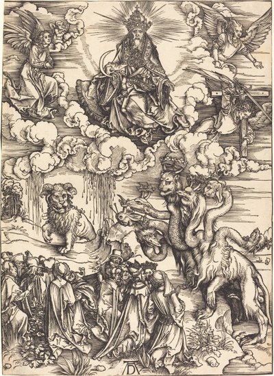 Peto, jolla on kaksi sarvea kuin lammas tekijältä Albrecht Dürer