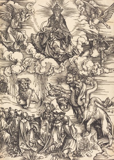 Peto kahdella sarvella kuin karitsa, luultavasti c. 14961498. tekijältä Albrecht Dürer