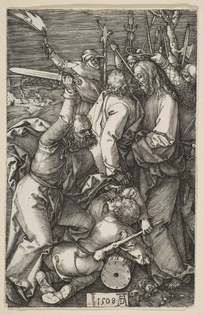 Kristuksen pettäminen, Passiosta, 1508. tekijältä Albrecht Dürer