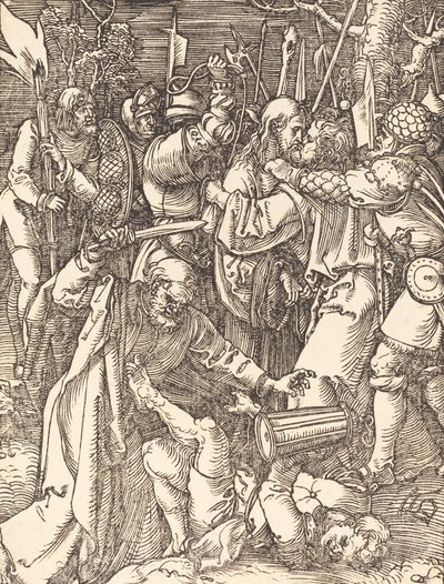 Kristuksen pettäminen, luultavasti n. 15091510. tekijältä Albrecht Dürer